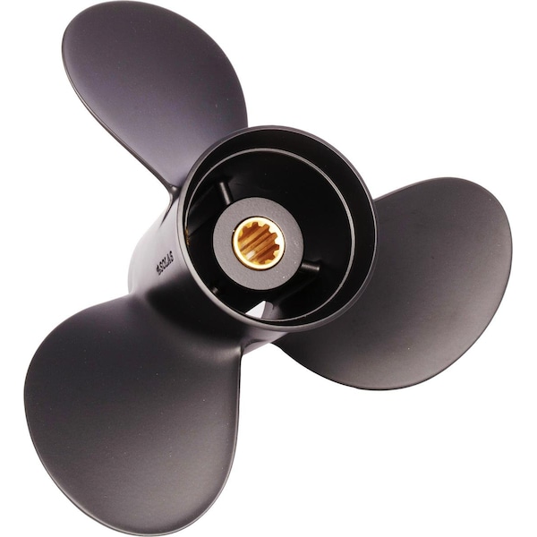 Amita 3 3-Blade Propeller For Mercury, 9in Pitch, 9.9in Dia.